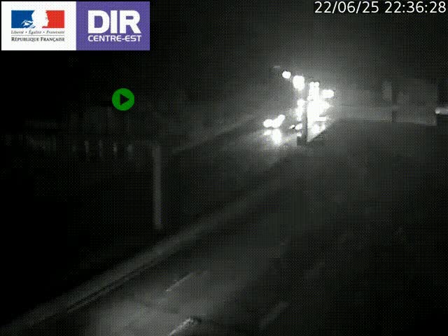 <h2>Caméra de circulation routière sur le boulevard périphérique Laurent Bonnevay de Lyon (D383) à hauteur de Bron, avant la jonction avec l'A43. Vue orientée vers l'échangeur</h2>