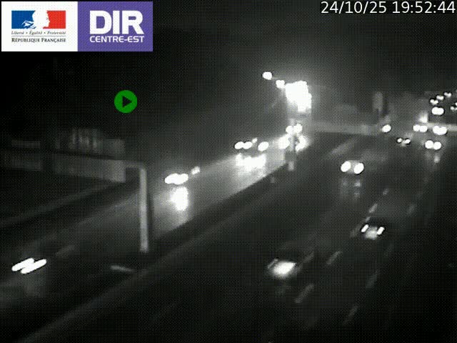 <h2>Caméra de circulation routière sur le boulevard périphérique Laurent Bonnevay de Lyon (D383) à hauteur de Bron, avant la jonction avec l'A43. Vue orientée vers l'échangeur</h2>