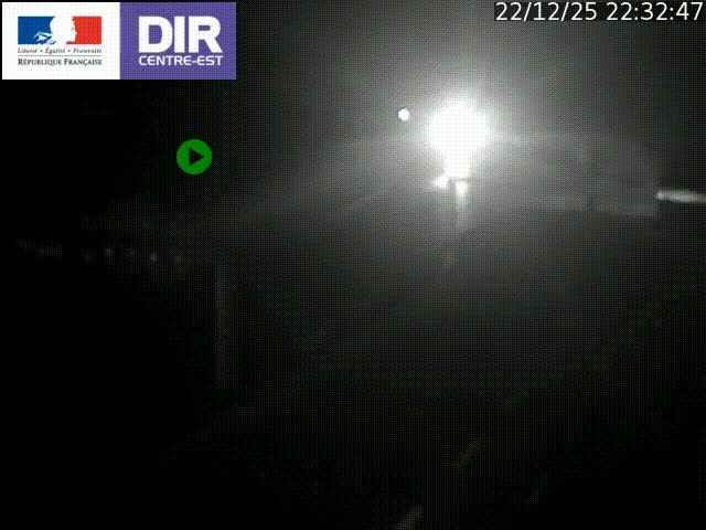 Caméra de circulation routière sur le boulevard périphérique Laurent Bonnevay de Lyon (D383) à hauteur de Bron, avant la jonction avec l'A43. Vue orientée vers l'échangeur