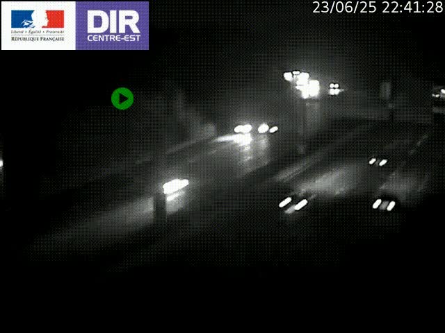 <h2>Caméra de circulation routière sur le boulevard périphérique Laurent Bonnevay de Lyon (D383) à hauteur de Bron, avant la jonction avec l'A43. Vue orientée vers l'échangeur</h2>
