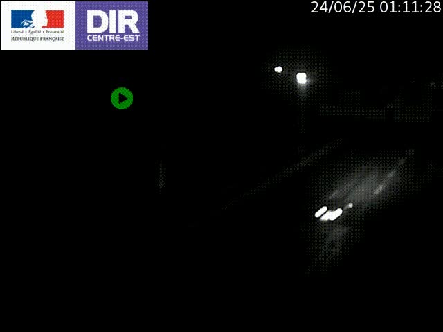 <h2>Caméra de circulation routière sur le boulevard périphérique Laurent Bonnevay de Lyon (D383) à hauteur de Bron, avant la jonction avec l'A43. Vue orientée vers l'échangeur</h2>