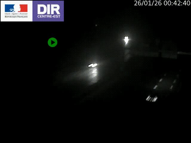 <h2>Caméra de circulation routière sur le boulevard périphérique Laurent Bonnevay de Lyon (D383) à hauteur de Bron, avant la jonction avec l'A43. Vue orientée vers l'échangeur</h2>