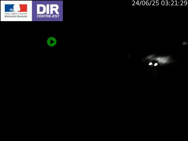 <h2>Caméra de circulation routière sur le boulevard périphérique Laurent Bonnevay de Lyon (D383) à hauteur de Bron, avant la jonction avec l'A43. Vue orientée vers l'échangeur</h2>