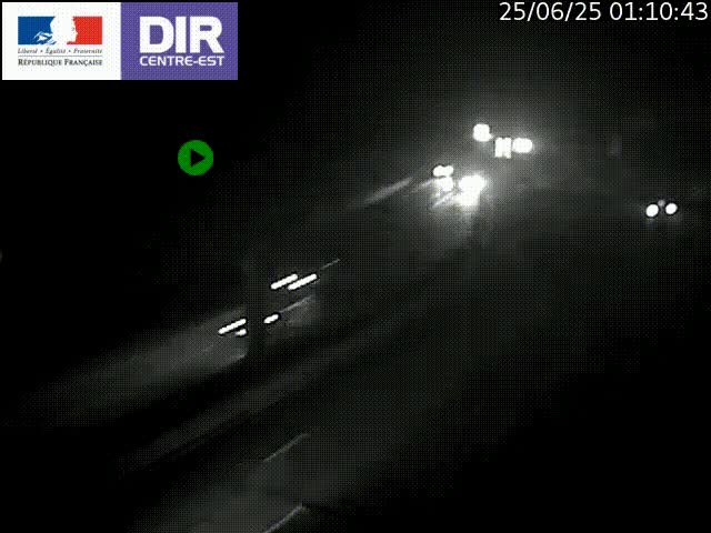 <h2>Caméra de circulation routière sur le boulevard périphérique Laurent Bonnevay de Lyon (D383) à hauteur de Bron, avant la jonction avec l'A43. Vue orientée vers l'échangeur</h2>