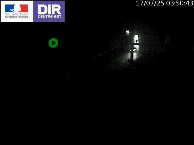 <h2>Caméra de circulation routière sur le boulevard périphérique Laurent Bonnevay de Lyon (D383) à hauteur de Bron, avant la jonction avec l'A43. Vue orientée vers l'échangeur</h2>