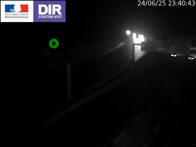 <h2>Caméra de circulation routière sur le boulevard périphérique Laurent Bonnevay de Lyon (D383) à hauteur de Bron, avant la jonction avec l'A43. Vue orientée vers l'échangeur</h2>