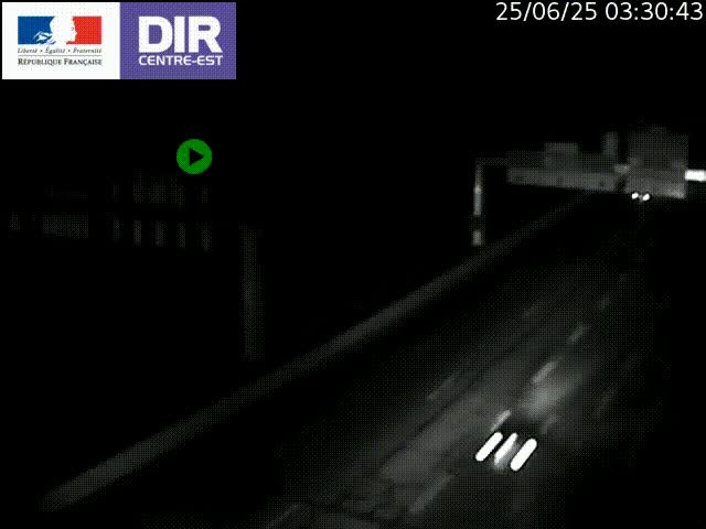 <h2>Caméra de circulation routière sur le boulevard périphérique Laurent Bonnevay de Lyon (D383) à hauteur de Bron, avant la jonction avec l'A43. Vue orientée vers l'échangeur</h2>