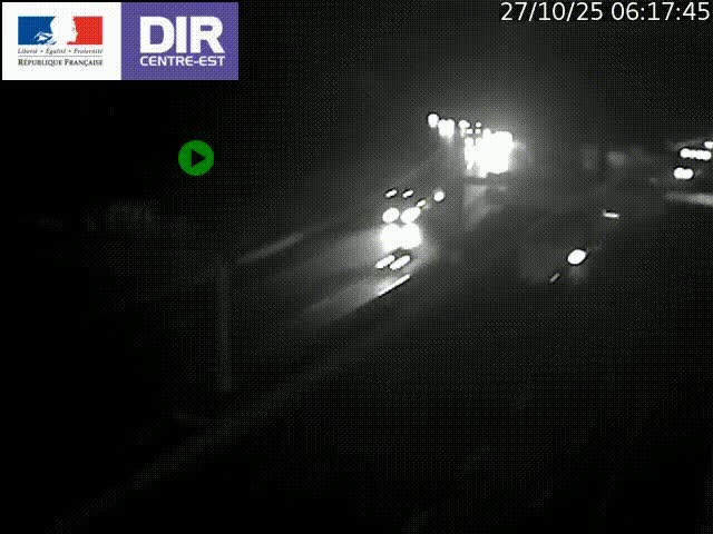 <h2>Caméra de circulation routière sur le boulevard périphérique Laurent Bonnevay de Lyon (D383) à hauteur de Bron, avant la jonction avec l'A43. Vue orientée vers l'échangeur</h2>