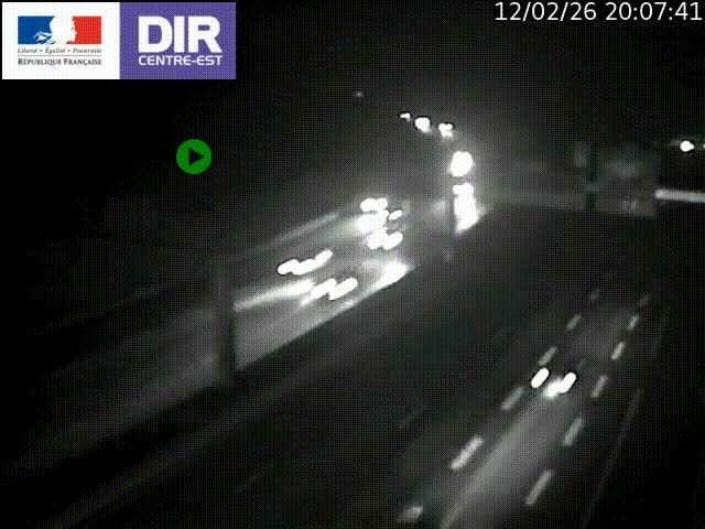 <h2>Caméra de circulation routière sur le boulevard périphérique Laurent Bonnevay de Lyon (D383) à hauteur de Bron, avant la jonction avec l'A43. Vue orientée vers l'échangeur</h2>