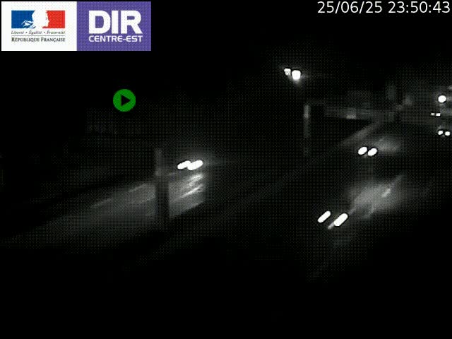 <h2>Caméra de circulation routière sur le boulevard périphérique Laurent Bonnevay de Lyon (D383) à hauteur de Bron, avant la jonction avec l'A43. Vue orientée vers l'échangeur</h2>