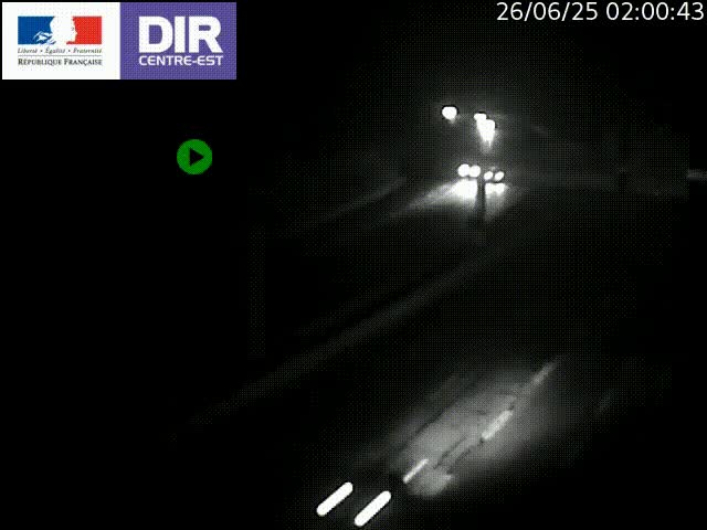 <h2>Caméra de circulation routière sur le boulevard périphérique Laurent Bonnevay de Lyon (D383) à hauteur de Bron, avant la jonction avec l'A43. Vue orientée vers l'échangeur</h2>