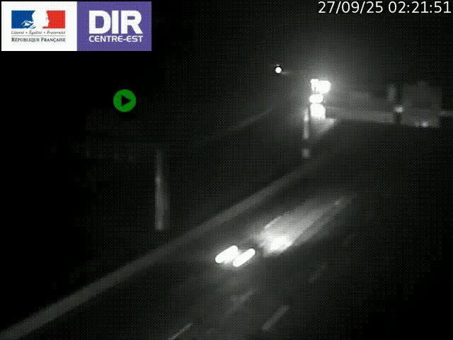 <h2>Caméra de circulation routière sur le boulevard périphérique Laurent Bonnevay de Lyon (D383) à hauteur de Bron, avant la jonction avec l'A43. Vue orientée vers l'échangeur</h2>
