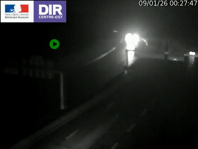 <h2>Caméra de circulation routière sur le boulevard périphérique Laurent Bonnevay de Lyon (D383) à hauteur de Bron, avant la jonction avec l'A43. Vue orientée vers l'échangeur</h2>