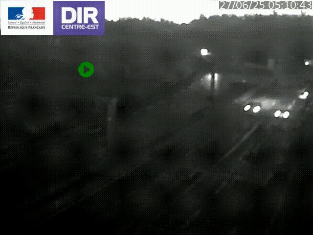 <h2>Caméra de circulation routière sur le boulevard périphérique Laurent Bonnevay de Lyon (D383) à hauteur de Bron, avant la jonction avec l'A43. Vue orientée vers l'échangeur</h2>