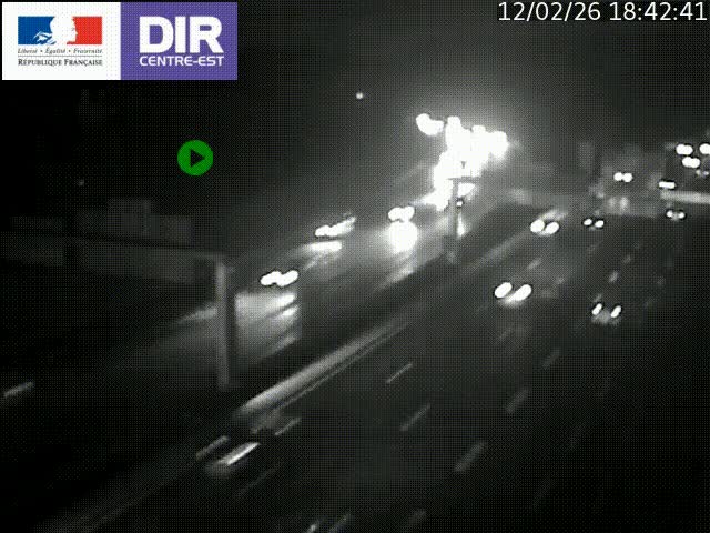 <h2>Caméra de circulation routière sur le boulevard périphérique Laurent Bonnevay de Lyon (D383) à hauteur de Bron, avant la jonction avec l'A43. Vue orientée vers l'échangeur</h2>