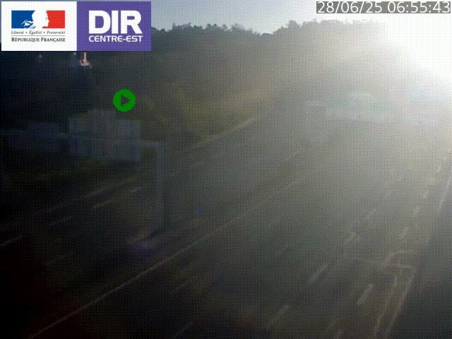 <h2>Caméra de circulation routière sur le boulevard périphérique Laurent Bonnevay de Lyon (D383) à hauteur de Bron, avant la jonction avec l'A43. Vue orientée vers l'échangeur</h2>