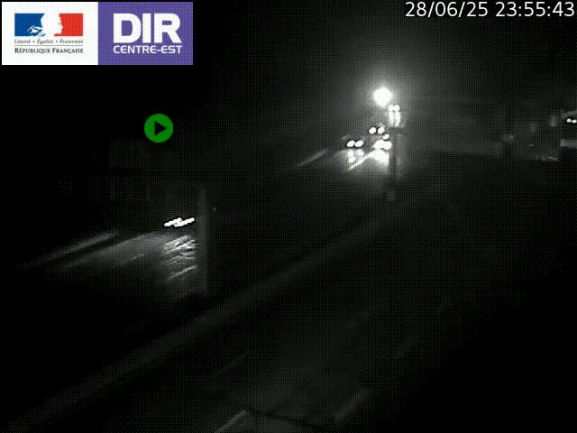 <h2>Caméra de circulation routière sur le boulevard périphérique Laurent Bonnevay de Lyon (D383) à hauteur de Bron, avant la jonction avec l'A43. Vue orientée vers l'échangeur</h2>