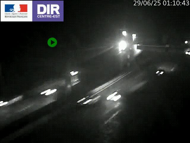 <h2>Caméra de circulation routière sur le boulevard périphérique Laurent Bonnevay de Lyon (D383) à hauteur de Bron, avant la jonction avec l'A43. Vue orientée vers l'échangeur</h2>