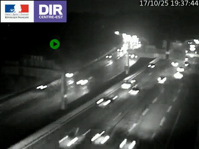 <h2>Caméra de circulation routière sur le boulevard périphérique Laurent Bonnevay de Lyon (D383) à hauteur de Bron, avant la jonction avec l'A43. Vue orientée vers l'échangeur</h2>
