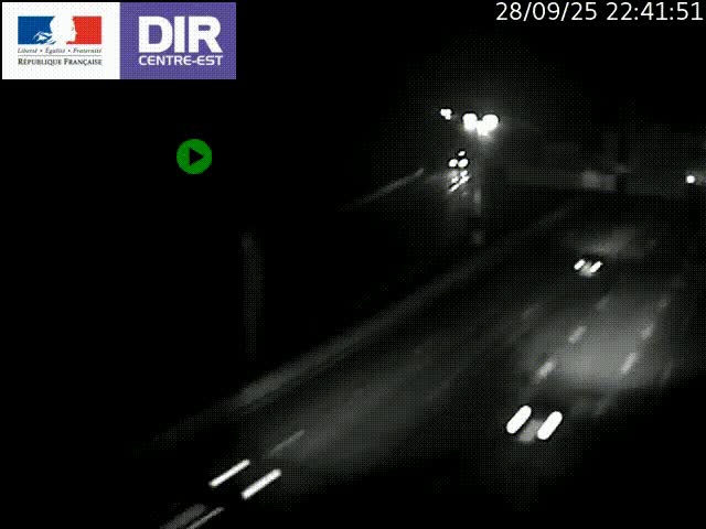 <h2>Caméra de circulation routière sur le boulevard périphérique Laurent Bonnevay de Lyon (D383) à hauteur de Bron, avant la jonction avec l'A43. Vue orientée vers l'échangeur</h2>