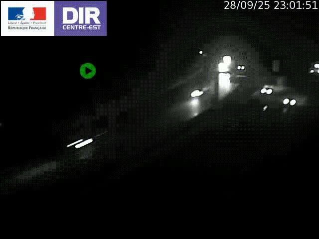<h2>Caméra de circulation routière sur le boulevard périphérique Laurent Bonnevay de Lyon (D383) à hauteur de Bron, avant la jonction avec l'A43. Vue orientée vers l'échangeur</h2>