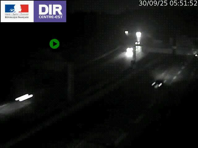 <h2>Caméra de circulation routière sur le boulevard périphérique Laurent Bonnevay de Lyon (D383) à hauteur de Bron, avant la jonction avec l'A43. Vue orientée vers l'échangeur</h2>