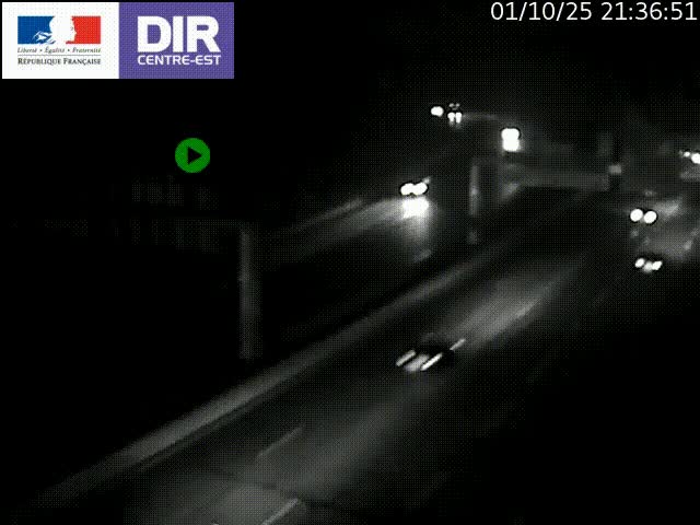 <h2>Caméra de circulation routière sur le boulevard périphérique Laurent Bonnevay de Lyon (D383) à hauteur de Bron, avant la jonction avec l'A43. Vue orientée vers l'échangeur</h2>