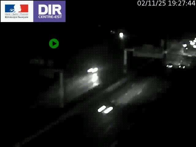 <h2>Caméra de circulation routière sur le boulevard périphérique Laurent Bonnevay de Lyon (D383) à hauteur de Bron, avant la jonction avec l'A43. Vue orientée vers l'échangeur</h2>