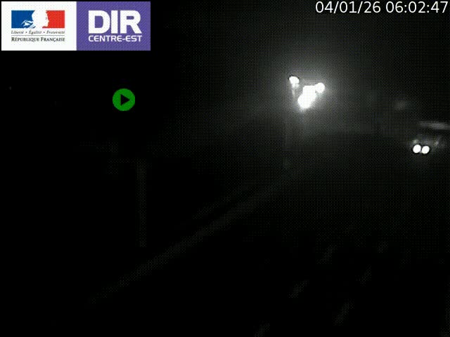 Caméra de circulation routière sur le boulevard périphérique Laurent Bonnevay de Lyon (D383) à hauteur de Bron, avant la jonction avec l'A43. Vue orientée vers l'échangeur