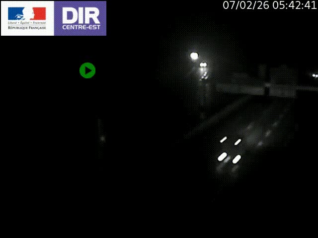 <h2>Caméra de circulation routière sur le boulevard périphérique Laurent Bonnevay de Lyon (D383) à hauteur de Bron, avant la jonction avec l'A43. Vue orientée vers l'échangeur</h2>