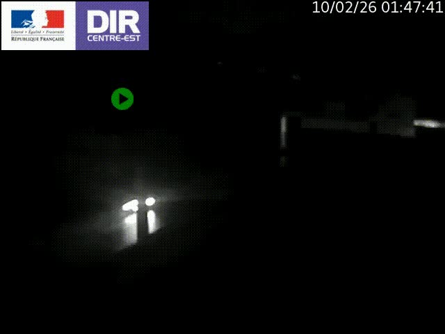 <h2>Caméra de circulation routière sur le boulevard périphérique Laurent Bonnevay de Lyon (D383) à hauteur de Bron, avant la jonction avec l'A43. Vue orientée vers l'échangeur</h2>