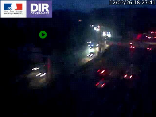 <h2>Caméra de circulation routière sur le boulevard périphérique Laurent Bonnevay de Lyon (D383) à hauteur de Bron, avant la jonction avec l'A43. Vue orientée vers l'échangeur</h2>