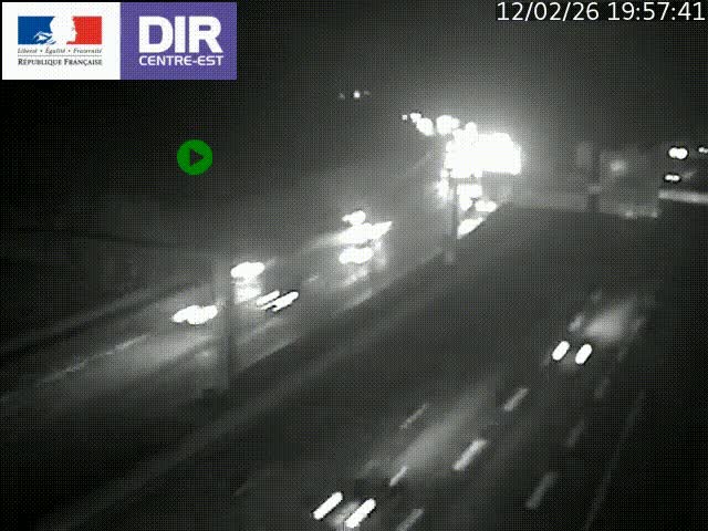 <h2>Caméra de circulation routière sur le boulevard périphérique Laurent Bonnevay de Lyon (D383) à hauteur de Bron, avant la jonction avec l'A43. Vue orientée vers l'échangeur</h2>