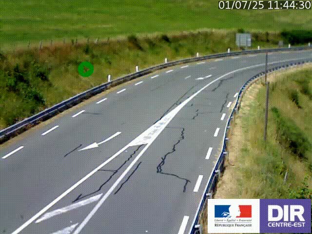 <h2>Webcam sur le col Pin Bouchain, vue orientée vers Roanne, en provenance de Lyon sur la nationale 7 (N7)</h2>