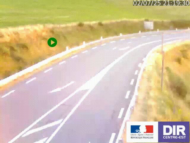 <h2>Webcam sur le col Pin Bouchain, vue orientée vers Roanne, en provenance de Lyon sur la nationale 7 (N7)</h2>