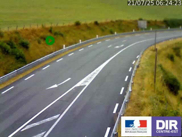 <h2>Webcam sur le col Pin Bouchain, vue orientée vers Roanne, en provenance de Lyon sur la nationale 7 (N7)</h2>