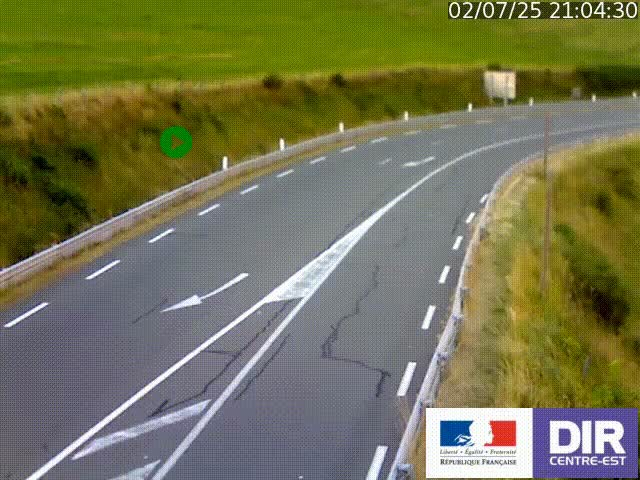 <h2>Webcam sur le col Pin Bouchain, vue orientée vers Roanne, en provenance de Lyon sur la nationale 7 (N7)</h2>