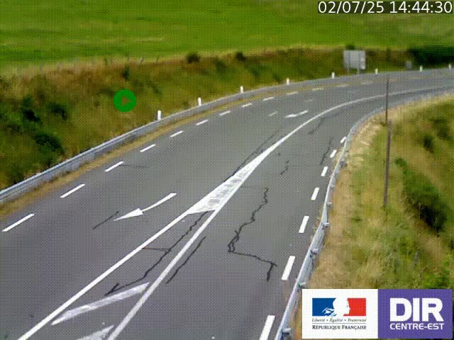 <h2>Webcam sur le col Pin Bouchain, vue orientée vers Roanne, en provenance de Lyon sur la nationale 7 (N7)</h2>