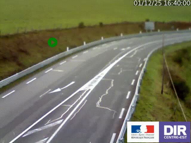 <h2>Webcam sur le col Pin Bouchain, vue orientée vers Roanne, en provenance de Lyon sur la nationale 7 (N7)</h2>