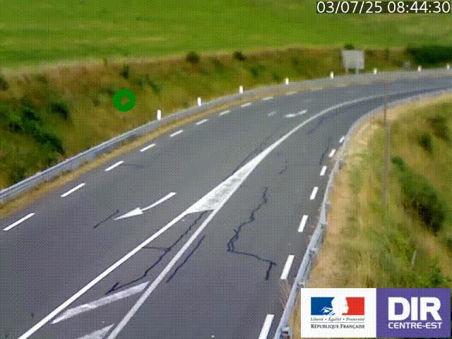 <h2>Webcam sur le col Pin Bouchain, vue orientée vers Roanne, en provenance de Lyon sur la nationale 7 (N7)</h2>