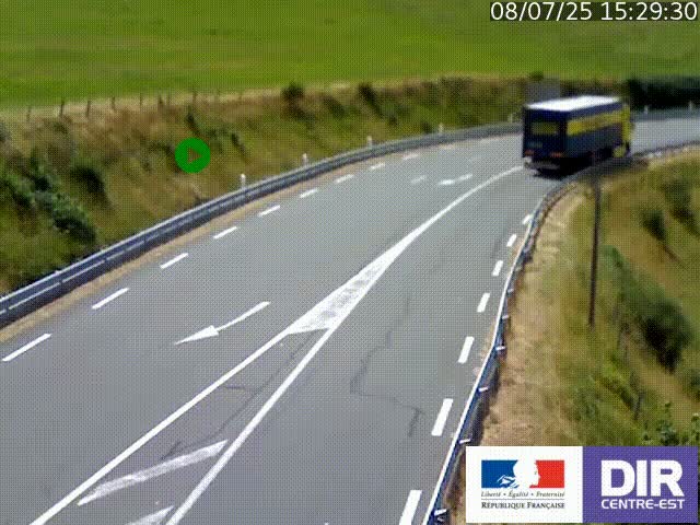 <h2>Webcam sur le col Pin Bouchain, vue orientée vers Roanne, en provenance de Lyon sur la nationale 7 (N7)</h2>