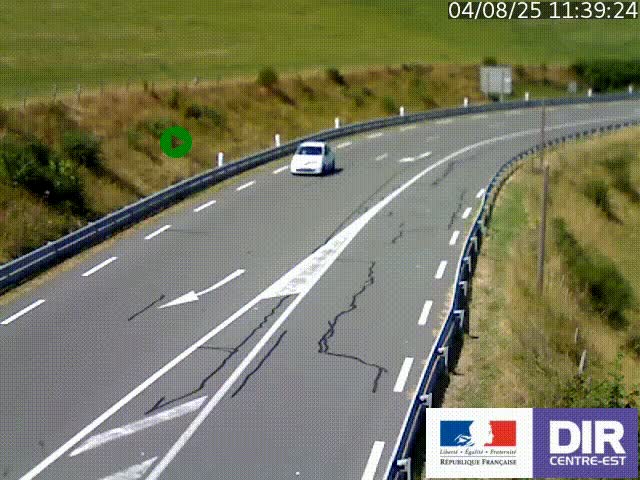 <h2>Webcam sur le col Pin Bouchain, vue orientée vers Roanne, en provenance de Lyon sur la nationale 7 (N7)</h2>