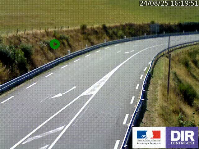 <h2>Webcam sur le col Pin Bouchain, vue orientée vers Roanne, en provenance de Lyon sur la nationale 7 (N7)</h2>
