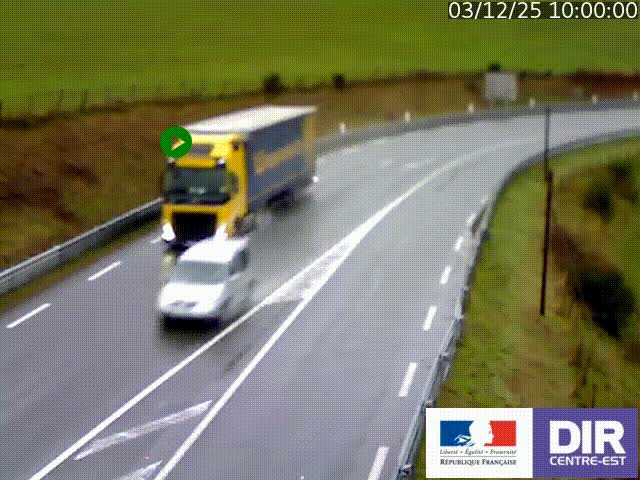 <h2>Webcam sur le col Pin Bouchain, vue orientée vers Roanne, en provenance de Lyon sur la nationale 7 (N7)</h2>