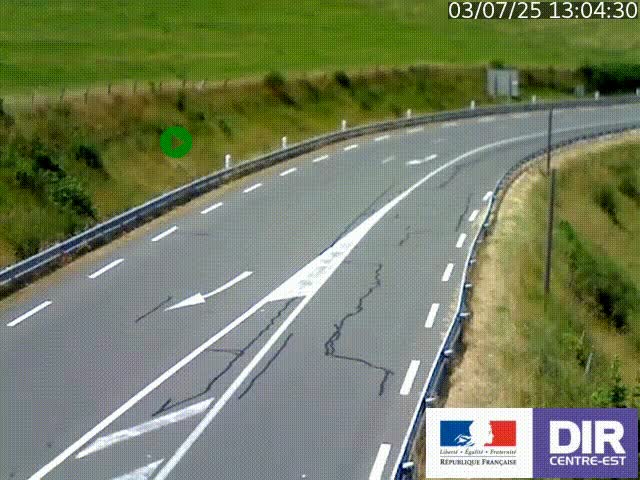 <h2>Webcam sur le col Pin Bouchain, vue orientée vers Roanne, en provenance de Lyon sur la nationale 7 (N7)</h2>
