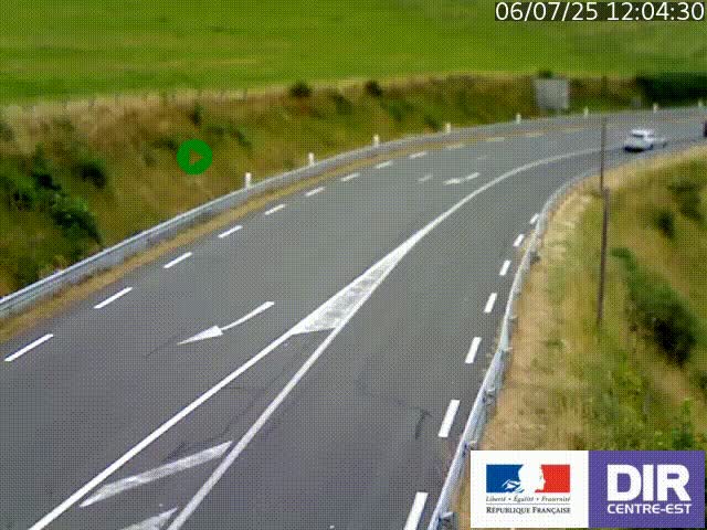 <h2>Webcam sur le col Pin Bouchain, vue orientée vers Roanne, en provenance de Lyon sur la nationale 7 (N7)</h2>