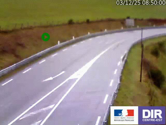 <h2>Webcam sur le col Pin Bouchain, vue orientée vers Roanne, en provenance de Lyon sur la nationale 7 (N7)</h2>