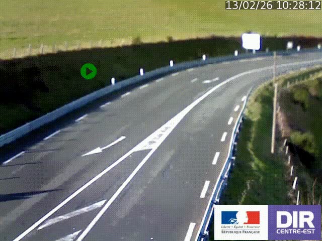 <h2>Webcam sur le col Pin Bouchain, vue orientée vers Roanne, en provenance de Lyon sur la nationale 7 (N7)</h2>