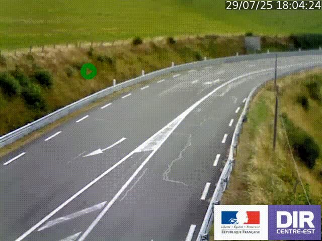 <h2>Webcam sur le col Pin Bouchain, vue orientée vers Roanne, en provenance de Lyon sur la nationale 7 (N7)</h2>