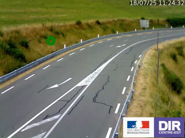 <h2>Webcam sur le col Pin Bouchain, vue orientée vers Roanne, en provenance de Lyon sur la nationale 7 (N7)</h2>